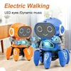 Dance Music 6 Claws Robot Octopus Spider Robots Vehicle Birthday Gift Toys for Children Kids Early Education Baby Toy Boys Girls 5