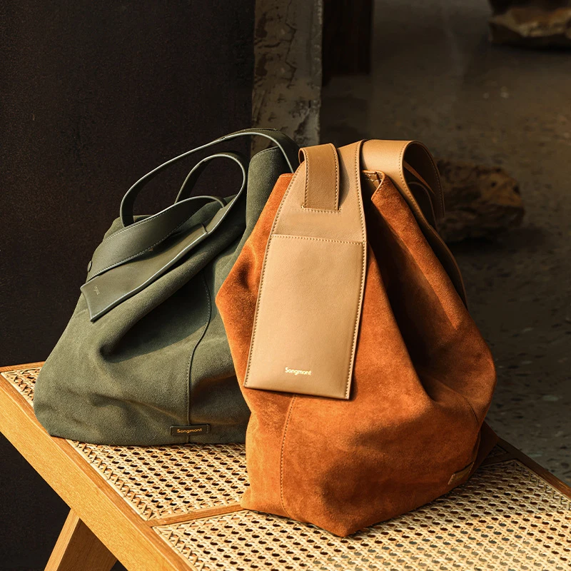 【DEINET】 SUEDE BIG BAG IN BROWN 韓国人気 ダイネット Amazon.com: Suede Tote Bag for Women, Large Capacity Suede