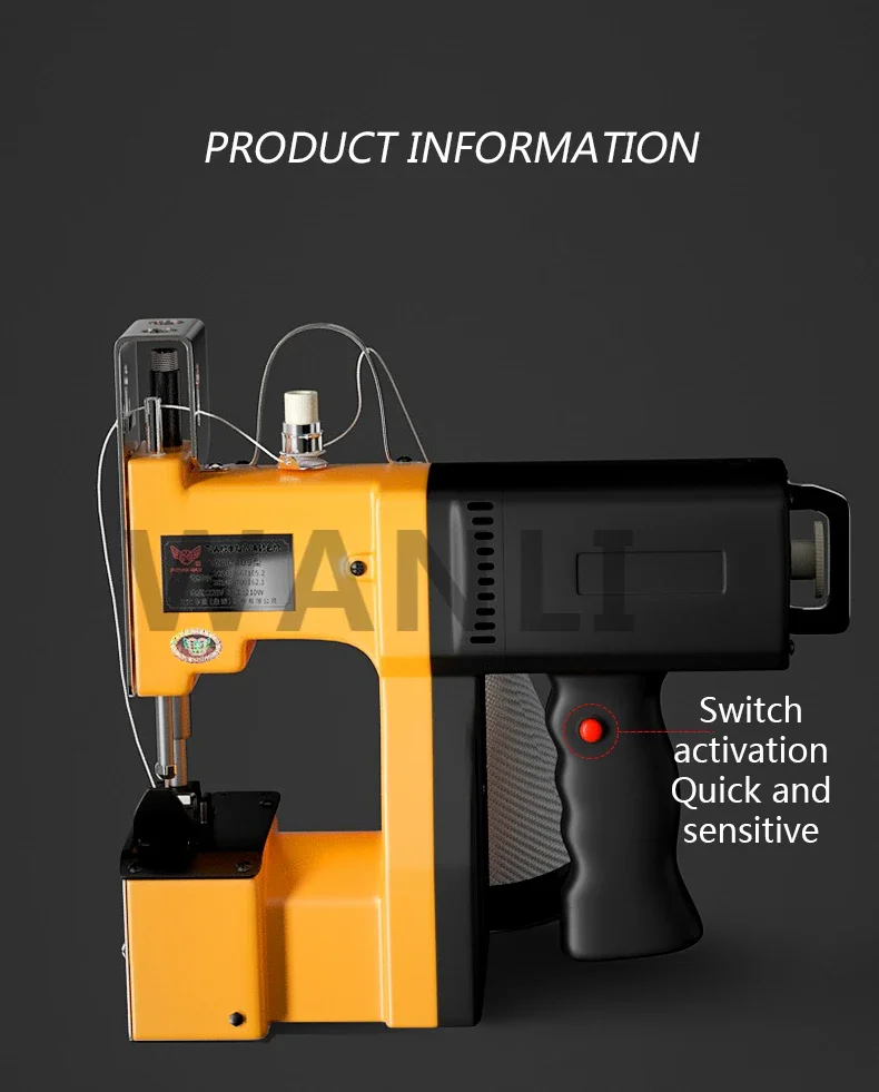 220v New Portable Automatic Charging Sewing Machine Woven Bag Packaging Machine