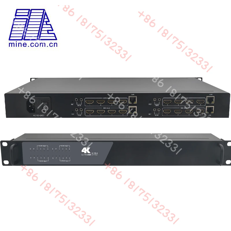 Rack-Mounted 16 Channel 4K H265 HD MI IP TV Encoder Live Broadcast ...