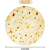 Mexican burrito blanket, 150 cm, sofa flannel blanket, creative tortilla blanket, suitable for family, office nap and travel, 6