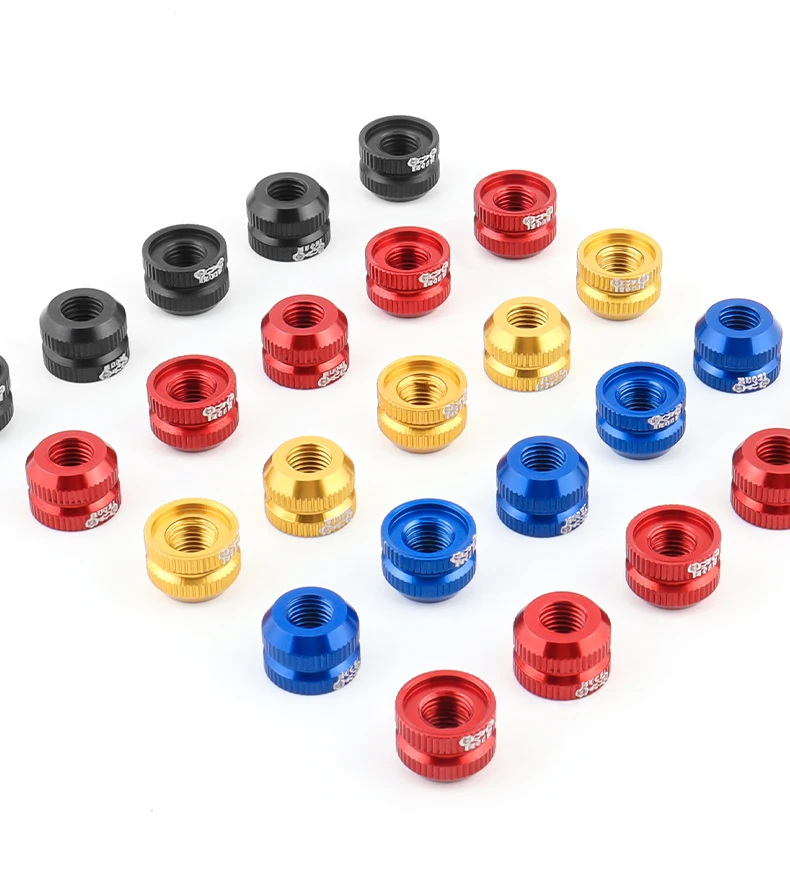 Description Picture 4 of itemMUQZI 2PCS Tire Valve Nut MTB Road Bike Tubeless Rim Ultralight Aluminium Alloy Presta Valve Protection Screw Valve Fixed Washer