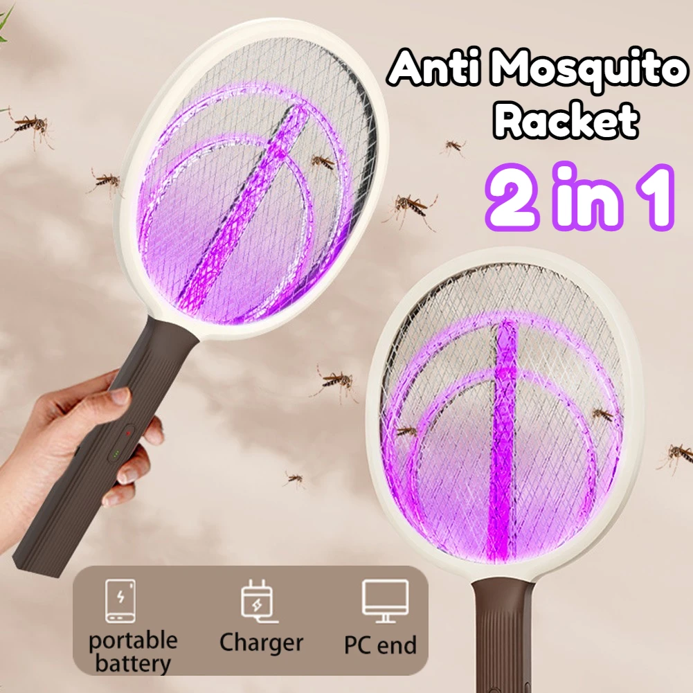 Raquette anti-moustiques électrique 3000V, Rechargeable par USB, pour  l'intérieur et l'extérieur - AliExpress