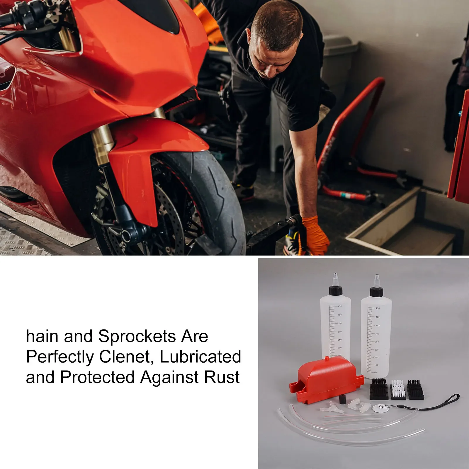 Bike Chain Cleaning Kit Motorcycle Cable Lube Tool Chain Cleaning System  Chain Drivetrain Cleaner Kit Set Chains Cleaner - AliExpress