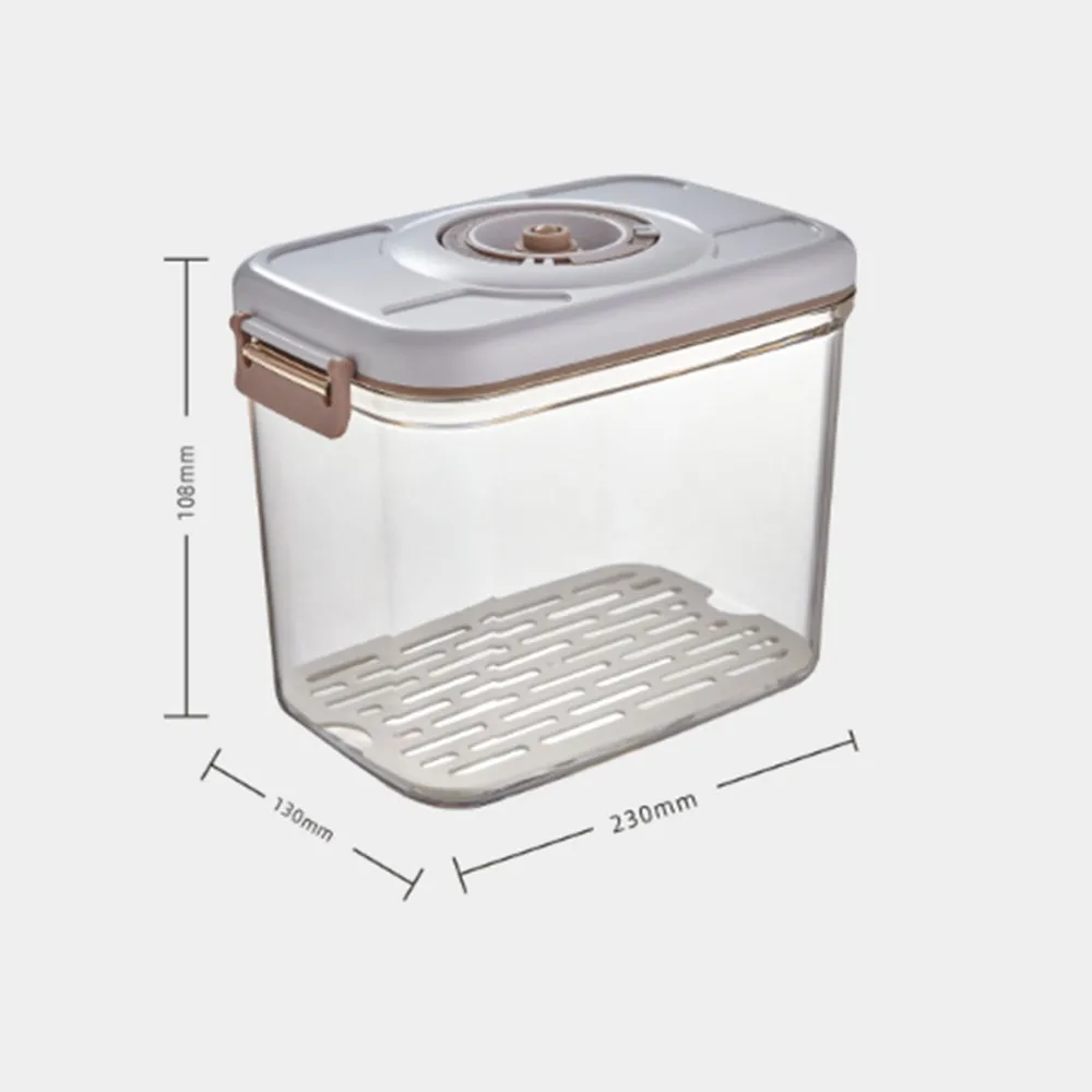 Food Vacuum Storage Box Fresh Keeping Sealed Canister Large Capacity Organizer Dispenser for Kitchen