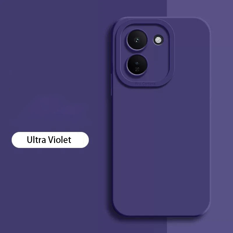 Original Square Soft Liquid Silicone Phone Case with Angel Eyes Design