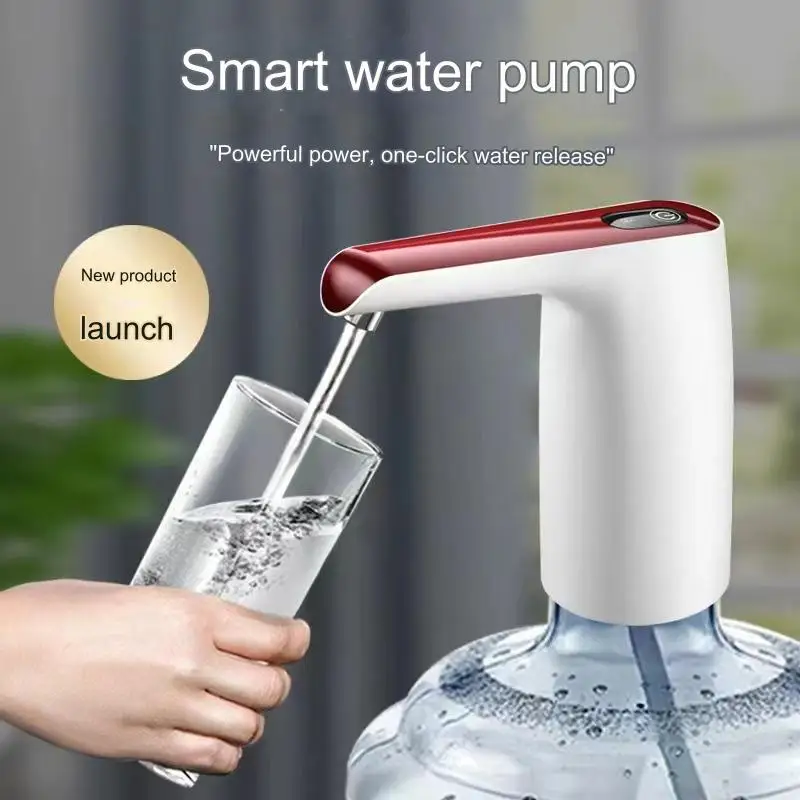 Portable Automatic Water Bottle Pump USB Charging Water Pump One Button Automatic Switch Of Water Dispenser for Home Kitchen