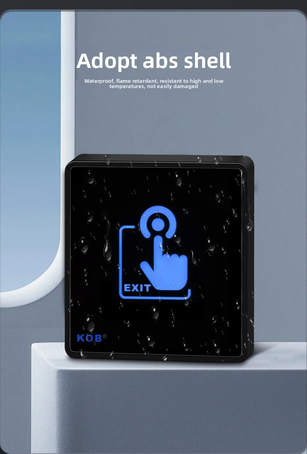 KOB access control switch exit button glass panel touch sensor infrared inductio