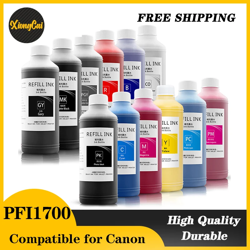 

1000ML 1Set Compatible for Canon PFI-1700 PFI1700 PFI-57 PFI57 PRO-520 PRO-540 PRO-560s PRO-2000 PRO-4000 PRO-6000 PRO-6100