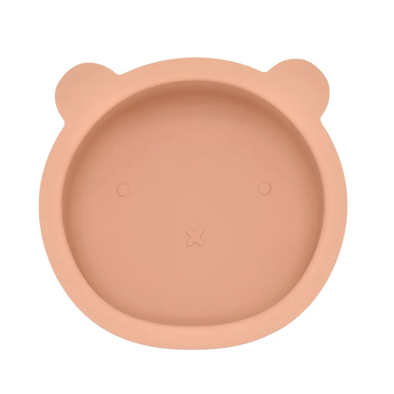 BPA Free Baby Silicone Feeding Bowl Cartoon Dishes For Kids Suction cup Anti-Drop Non-Slip Dinnerware Autonomous eating training 6