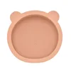 BPA Free Baby Silicone Feeding Bowl Cartoon Dishes For Kids Suction cup Anti-Drop Non-Slip Dinnerware Autonomous eating training 6