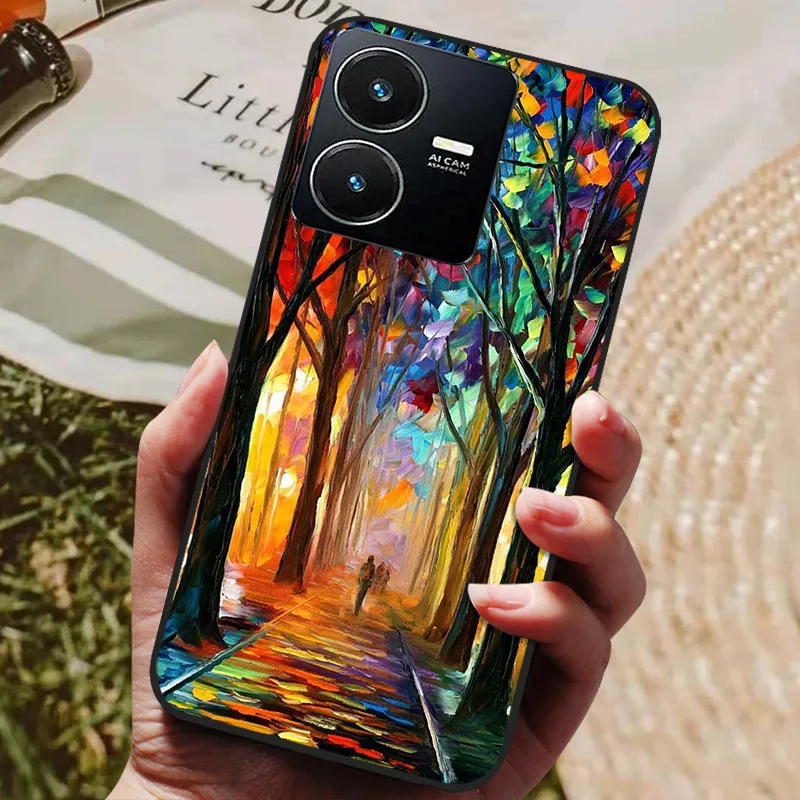 Fashion Painted Black Silicone Soft Back Cover