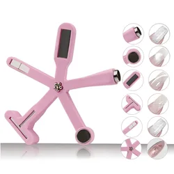 Magnetic Nail Art Design Tool with Glitter Effect (6 in 1 Pink)