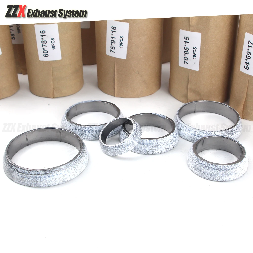 Car accessories Exhaust pipe seal gasket Car motorcycle truck exhaust pipe gasket Cone type graphite for toyota mazda