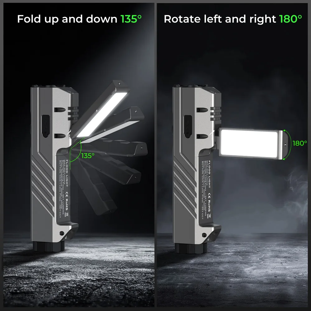 Wurkkos HD05 손전등 3000LM LED 21700 충전식 배터리 매우 긴 배터리 수명 다기능 사냥 하이킹 서치라이트