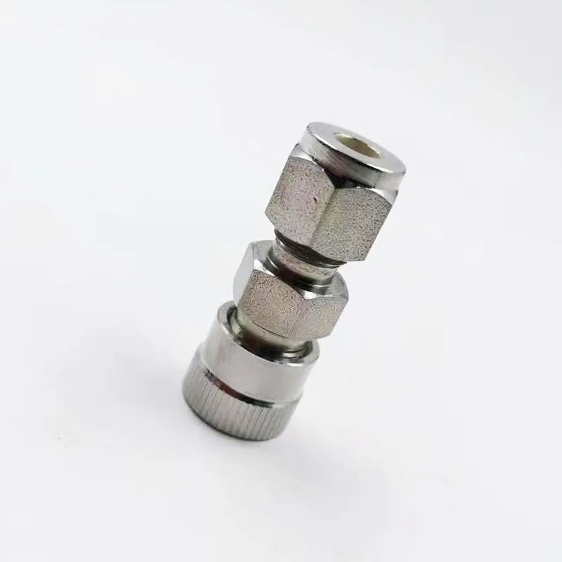 SS-6M-UT-6-200, Stainless Steel Ultra-Torr Vacuum Fitting, Tube Fitting Union, 6mm Ultra-Torr Fitting x 1/8 in. Tube OD