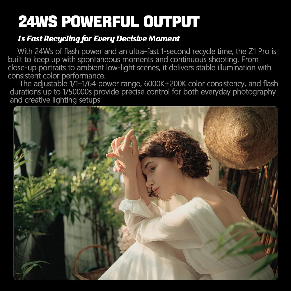 빌트록스 빈티지 Z1 프로 TTL 레트로 온카메라 플래시 미니 플래시 24Ws GN12 1/8000s HSS (/후지/캐논/니콘 카메라용)