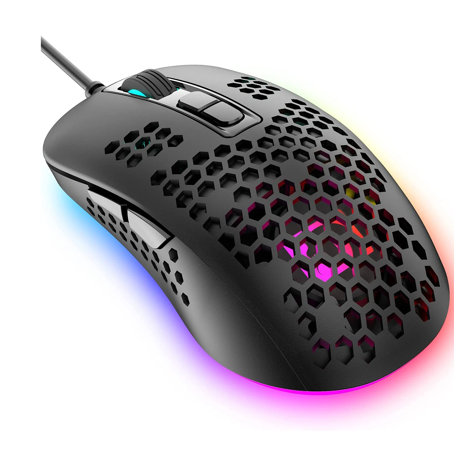 

ATTACK SHARK 383 Ultralight Wired Gaming Mouse, Lightweight Honeycomb Shell, DPI 2400 for Win10/XP/Xbox/PS4/PS5/Mac/HP/Acer