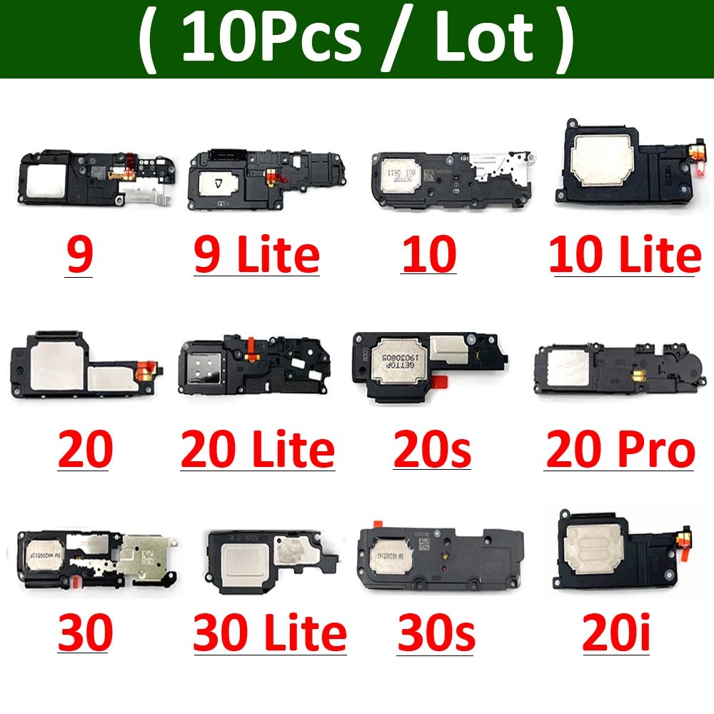 

10 шт., динамик для Huawei Honor 9 10 20 30 Lite Pro 20s 20i 30s