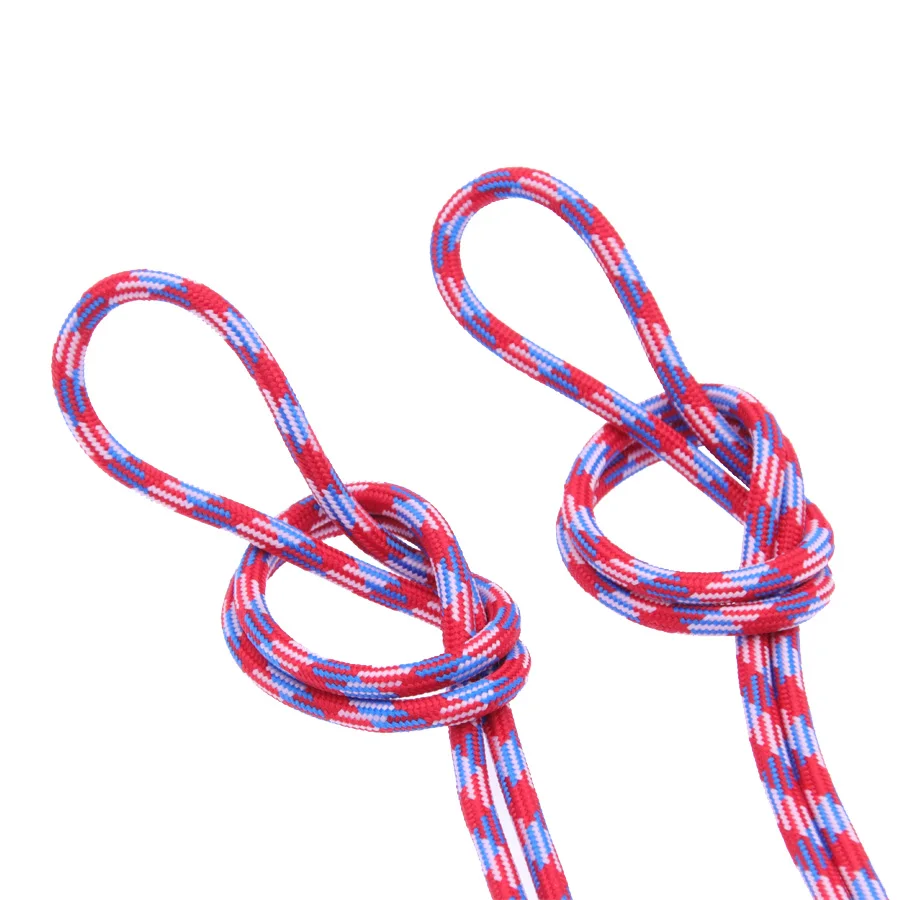 Weiou Personality Shoelaces 4.5 MM Round Polyester Three Twill Laces Man Women  Casual Shoestrings For Leisure Running Sneakers
