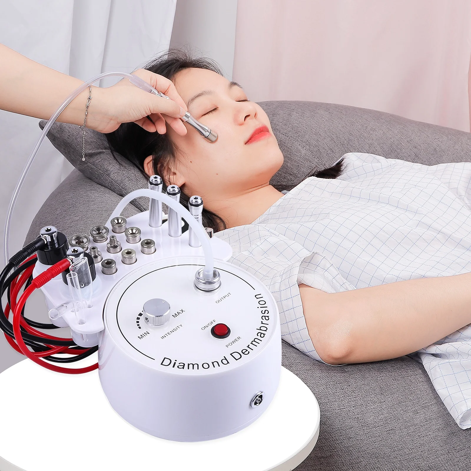 Foreverlily Diamond Microdermabrasion Dermabrasion Machine Water Spray Exfoliation Beauty Machine Wrinkle Face Peeling microdermabrasion exfoliation
