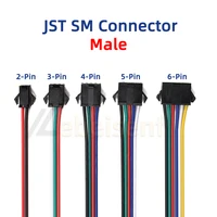 2 3 4 5 6 Pin LED Strip JST SM Connector Male or Female Adapter Plug JST Connector Terminal with 15CM 22AWG Wire for Light Strip - Image 4