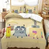 Cartoon Number-Blocks Bedding Set Duvet Cover Bed Set Quilt Cover Pillowcase Comforter King Queen Size Boys Adult 5