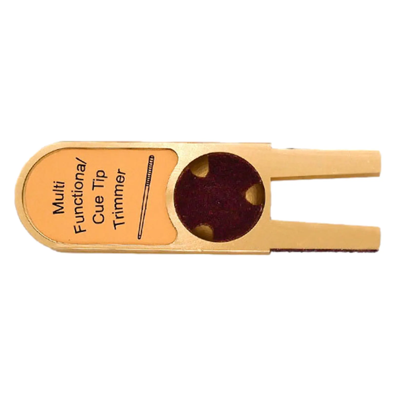 U shape Billiards Pool Cue Tip Trimmers Tapper Muti functional Dime