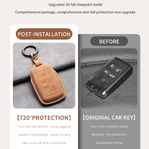 Premium Leather Car Key Cover