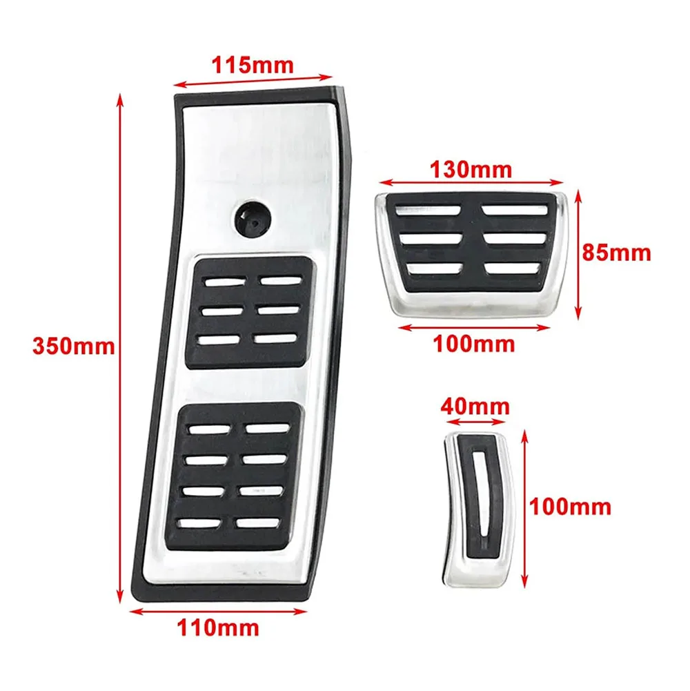 Fußpedal für Audi Q5 SQ5 FY 2018 2019 2020 LHD Gaspedal Gas Kraftstoff Bremspedal Rest Pedal Pads Matten Abdeckung Zubehör – Detail 1