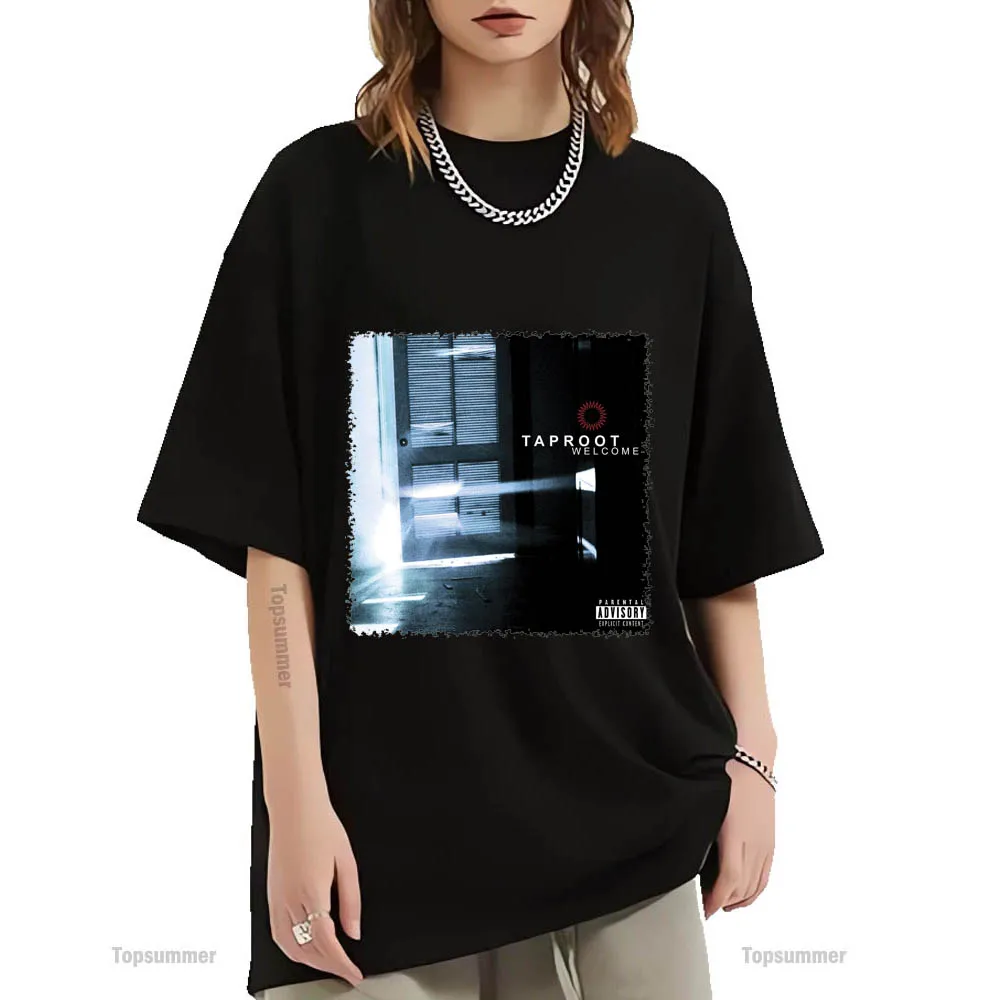 

Welcome Album T-Shirt Taproot Tour T Shirt Teens Streetwear Harajuku Oversized Tshirts Boy Girl Graphic Print Tops