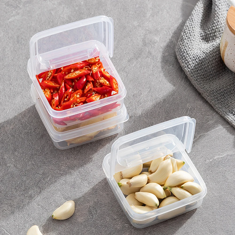 4PCS Fruit Cheese Box Frozen Meat Box Food Grade Refrigerator Freezer Storage Special Small Spare Food Fresh-Keeping