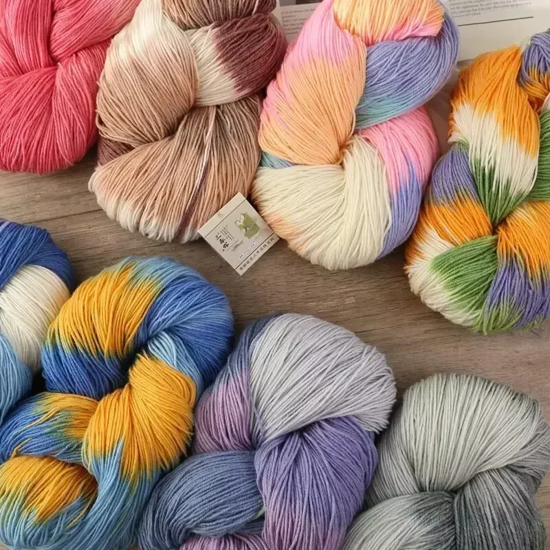 250g 3ply yarn Wool Yarn Large capacity Soft  Assorted Colors coarse yarn to make sweaters Handmade toys hat gloves 뜨개실пряжа 3