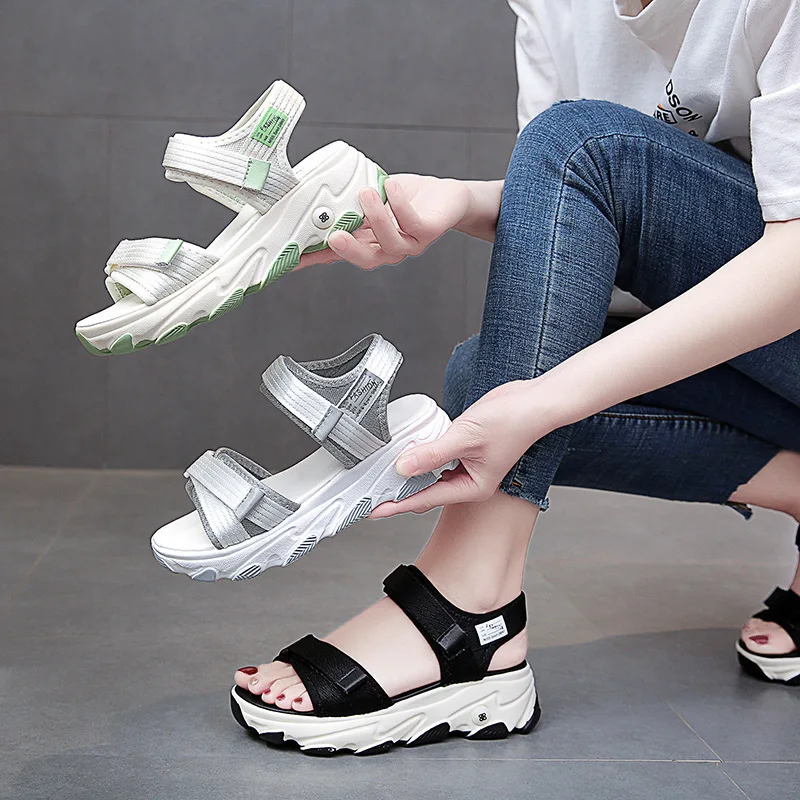 Sandals Women Shoes  New Summer Sports Daddy Fashion Casual Non-Slip Platform non-slip Beach Shoes Sandalias - 2