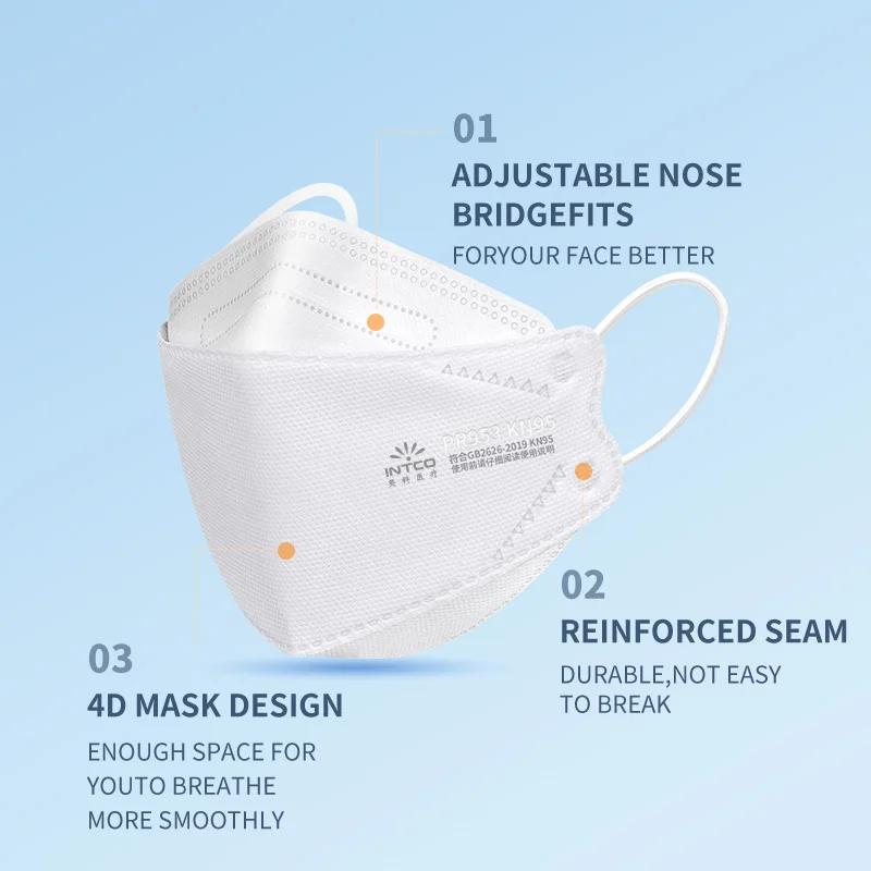 10-100PCS kn95 masks Face masque Adult Non-wove Melt-blown Filtering Fast Delivery 3