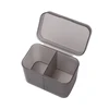 Cotton Pads Swab Nail Wipes Makeup Brushes Organizer Storage Box Holder Container Case Independent Double-Compartment 5