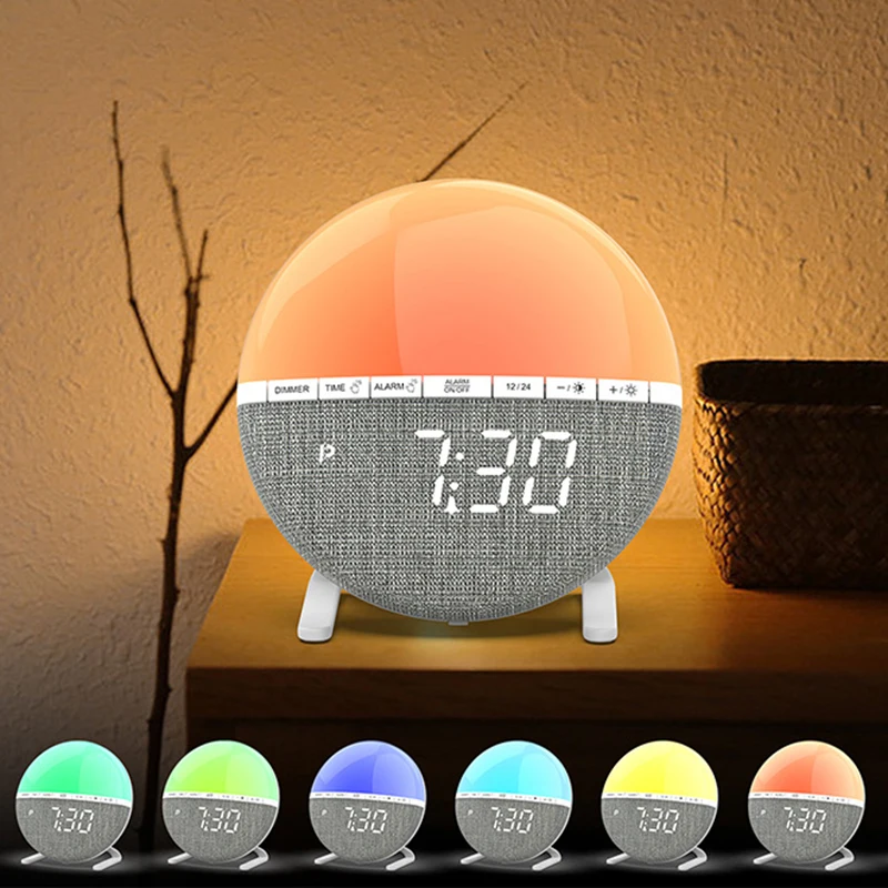 Wake Up Sunrise Alarm Clock with Light & Sound 6