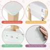 Kids Table and Chair Set, Toddler Study Desk w/Paper Roll, Drawer, 2 Marker Pens, Wooden Activity Table Set for Playroom 6