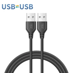Dual USB 2.0 Extension Cable - 0.5m (BLack)