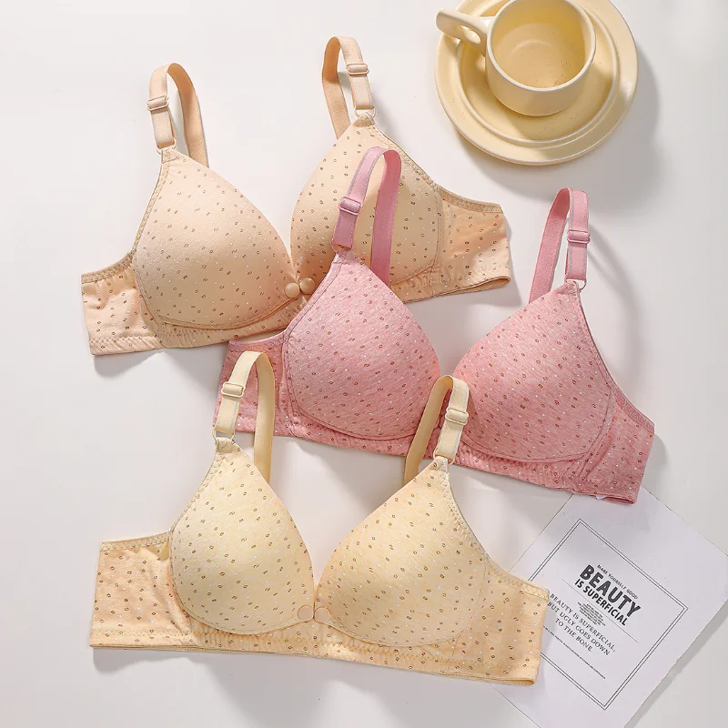 Pregnant women with no underwire adjustable breast overflow breast bra with push-up front lactation bra nursing bra 2