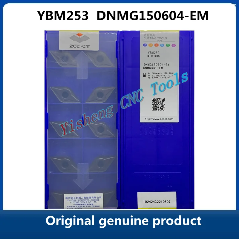 

Original genuine product ZCC CT DNMG YBG202 YBG205 DNMG150604-EM YBM253 CNC Turning Tool Lathe Cutter Tools