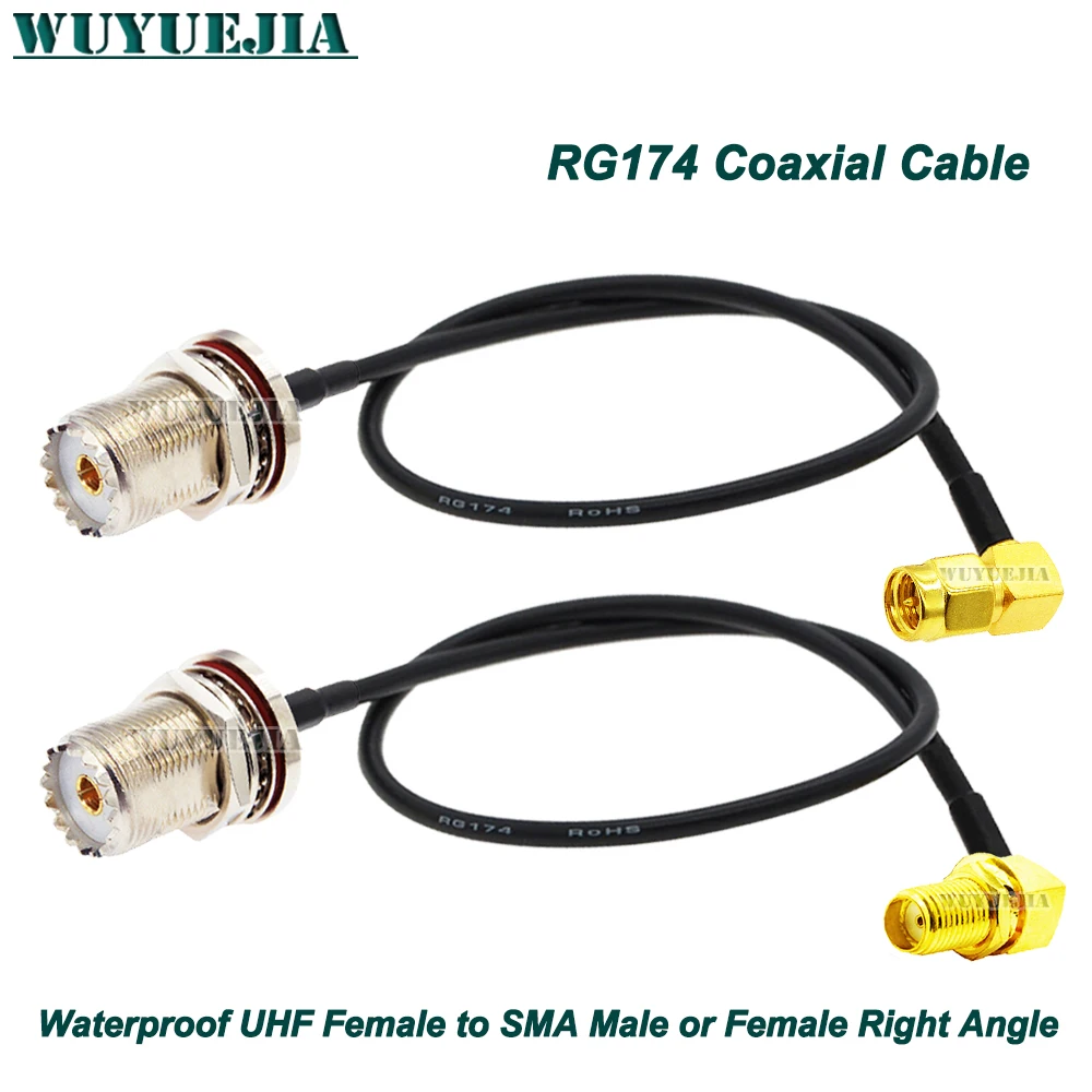 RG400 SO239 UHF Per Donna RP-SMA MASCHIO ANGOLO CAVO Radio - Foto 5