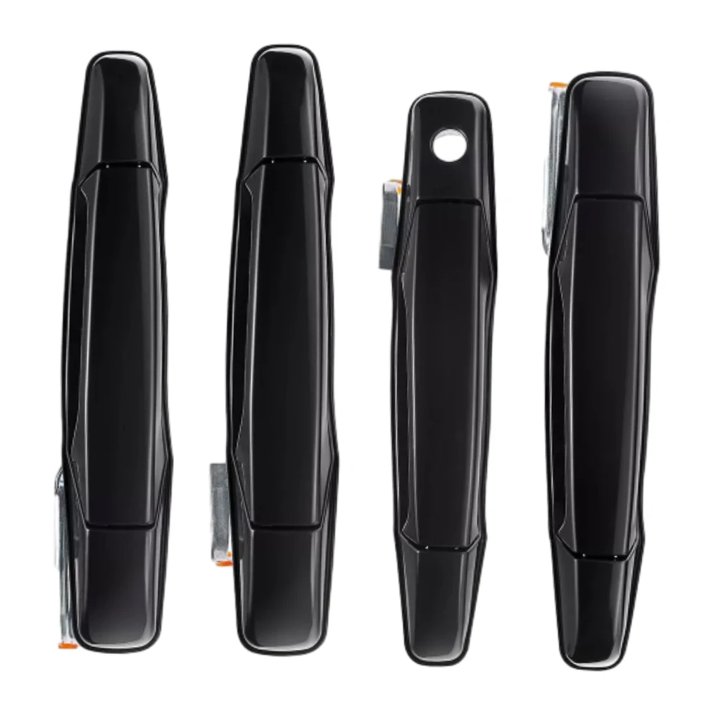BLNETU Esterno Cromato Maniglia Esterna della Porta per Chevrolet per Silverado per Tahoe per Sierra per Yukon per Pick-up 2007-2013 20828237 Maniglia della Porta Esterna (Color : Nero, Misurare : R