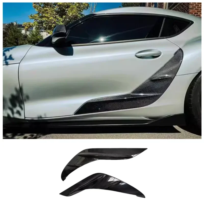 

Для Toyota Supra A90 2020-2024 Высококачественная Автомобильная боковая панель из углеродного волокна декоративные аксессуары для двери