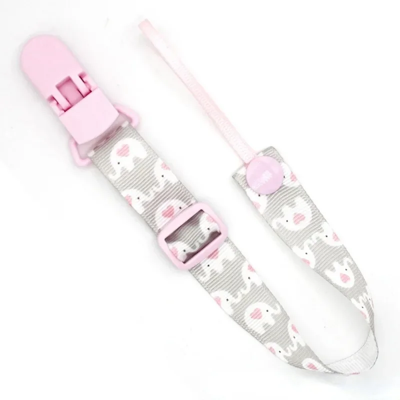Fixed Button Baby Pacifier Clips Chain Ribbon Dummy Soother Holder Chains Adjustable Buckle Strap for Pacifier Baby Feeding Gift pacifier clip,pacifier chain,pacifier accessories