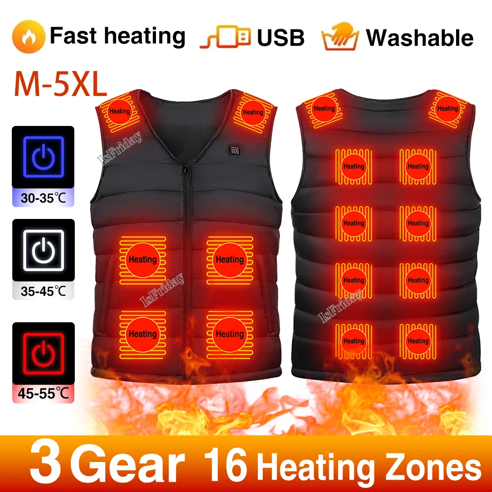 UNBON Women's Heated Vest With Battery Included USB 10000mAh