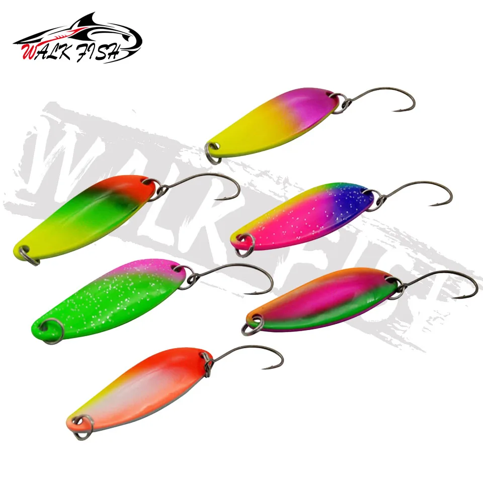 Lot 5 Pieces Sale Fishing Glow Spoon Lure 6.5cm/13g Thick Hook Metal  Artificial Lures Salix Leaf Shape - Fishing Lures - AliExpress