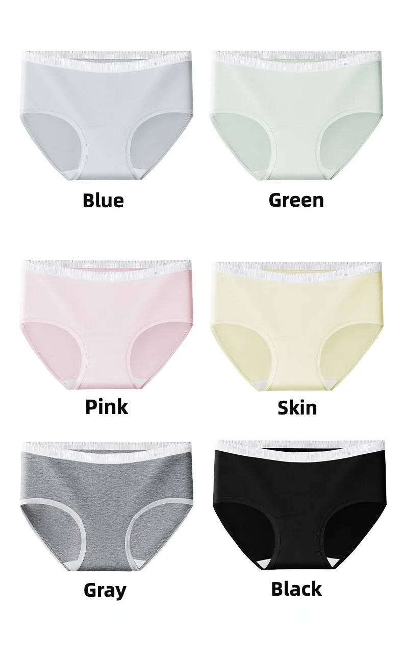 Unterhosen Damen Unterwäsche Slips Höschen Damen Dreieckshöschen Set Pack Damen Baumwollslips Damen Sexy Dessous Nahtlos – Detail 2