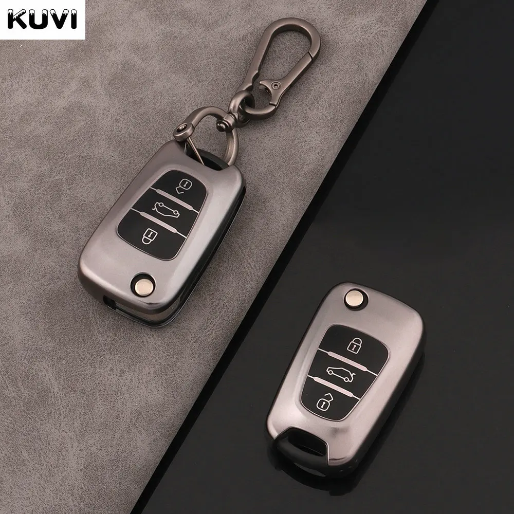 Key Case Car Key Shell Car Key Key Shell TPU Car Key Case Cover for Hyundai i20 i30 ix20 ix25 ix35 Elantra Accent for KIA Sportage Rio 3 Soul Optima Ceed Pro K5 K2 Pride