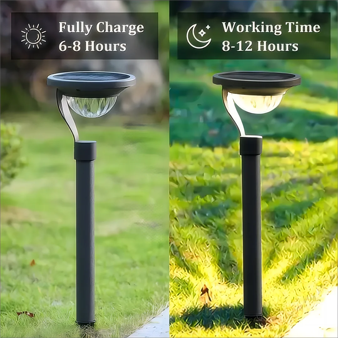 Solar Garden Light 1pc Solar Garden Light Super Bright Solar Lawn Light Dual Purpose White Warm Light Switch Solar LED Landscape